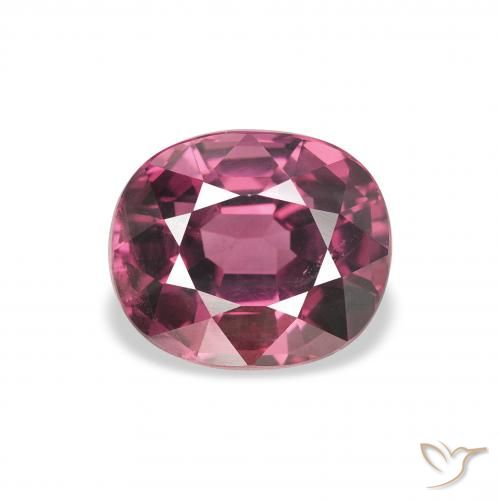 2.27ct Натуральный Средний фиолетовый Родолит Гранат, Овал, Чистота VS