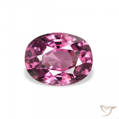 2.27ct Натуральный Розовый ягодный фиолетовый Родолит Гранат, Овал, Чистота VS