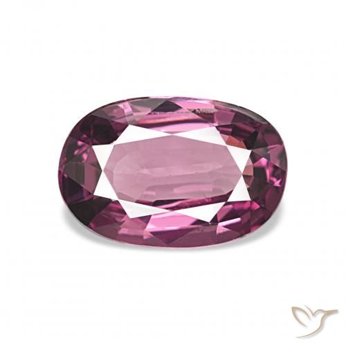 1.78ct Средний фиолетовый Родолитовый гранат, Овал, VVS-VS