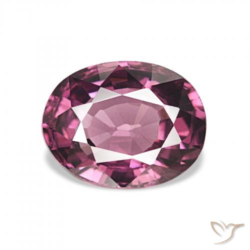 1.89ct Средний фиолетовый Родолитовый гранат, Овал, VVS-VS