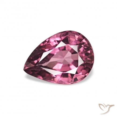 1.01ct Средний фиолетовый Родолитовый гранат, Форма груши, VVS-VS