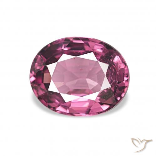 1.30ct Виноград Родолитовый гранат, Овал, Чистота VS
