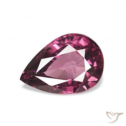1.21ct Средний фиолетовый Родолитовый гранат, Форма груши, Чистота VS