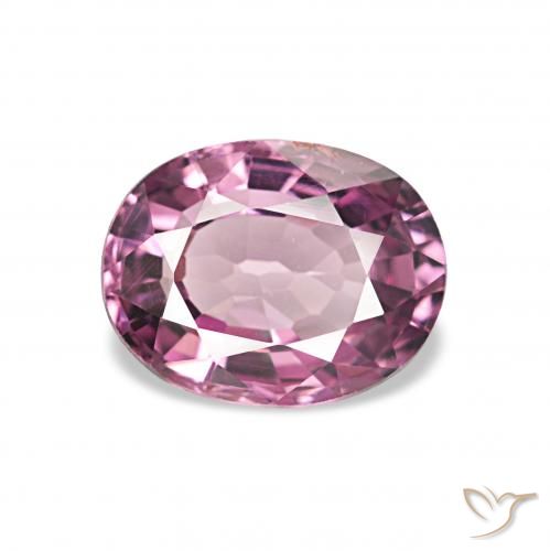 1.14ct Средний фиолетовый Родолитовый гранат, Овал, Чистота VVS