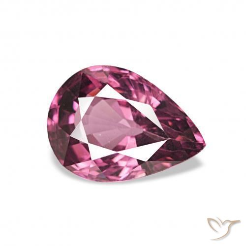 1.27ct Виноград Родолитовый гранат, Форма груши, Чистота VVS