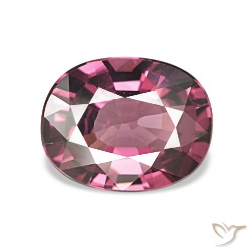 1.74ct Темно-пурпурный-розовый Родолитовый гранат, Овал, Чистота VVS
