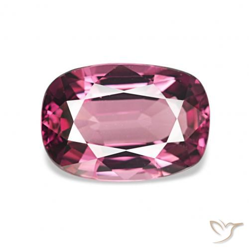1.85ct Интенсивный фиолетовый Родолитовый гранат, Подушка, Чистота VVS