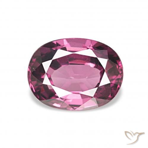 1.35ct Интенсивный фиолетовый Родолитовый гранат Драгоценные Камни, Овал, Чистота VVS