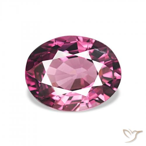 1.85ct Интенсивный фиолетовый Родолитовый гранат Драгоценные Камни, Овал, Чистота VVS