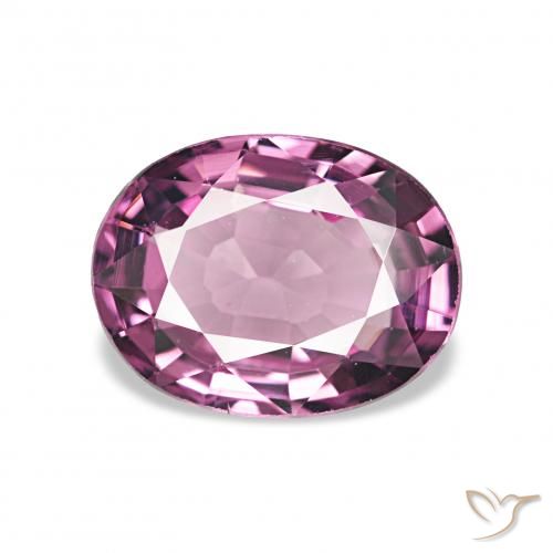 1.26ct Красновато-пурпурный Родолитовый гранат, Овал, VVS-VS