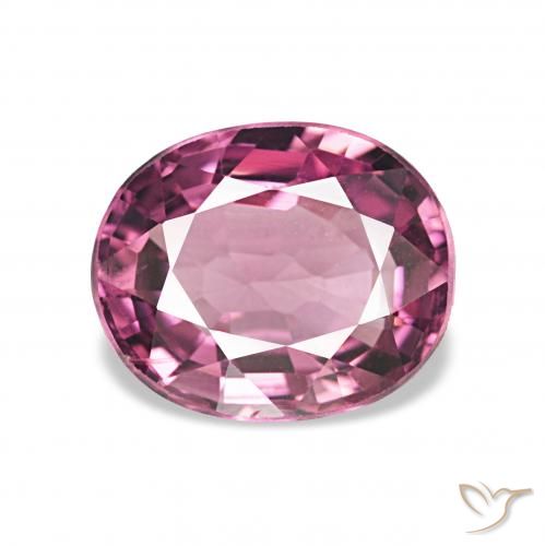 1.54ct Средний фиолетовый Родолитовый гранат Драгоценные Камни, Овал, VVS-VS