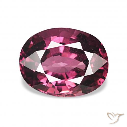 1.65ct Темно-пурпурный Родолитовый гранат, Овал, VVS-VS