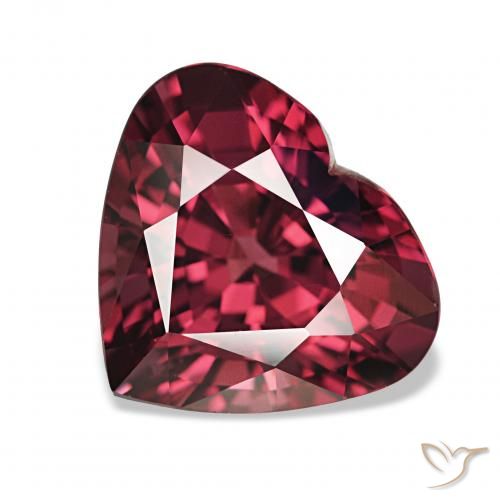 4.19ct Мерло Красный Родолитовый гранат Драгоценные Камни, Сердце, Чистота VVS