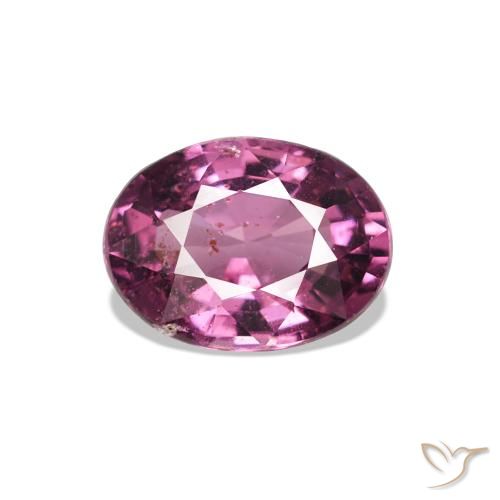 0.92ct Medium Dark-Purple Родолитовый гранат, Овал, VS-SI