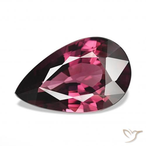 4.23ct Пурпурно-красный Родолитовый гранат Драгоценные Камни, Форма груши, Чистота VVS