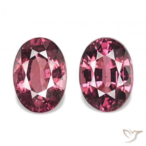 2.09ctw Пурпурно-красный Родолитовый гранат, Овал, Чистота VS