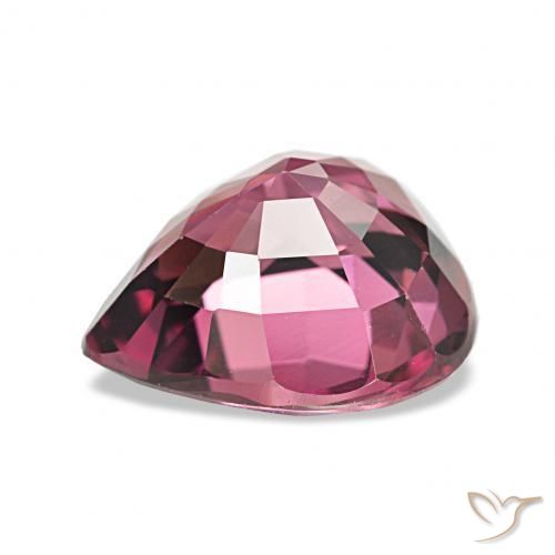 2.64 карата, натуральный Интенсивный фиолетовый Родолитовый гранат, Форма груши, Чистота VVS