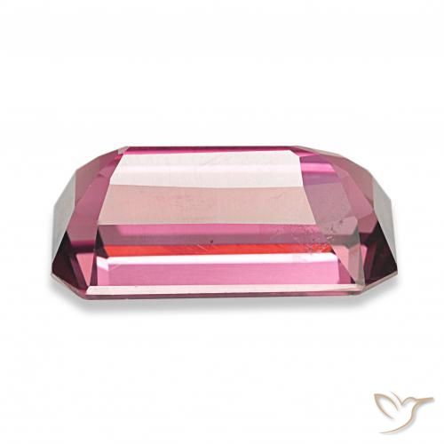3.95 карата, натуральный Малиново-красный Родолитовый гранат, Октагон / Изумрудная Огранка, Чистота VS
