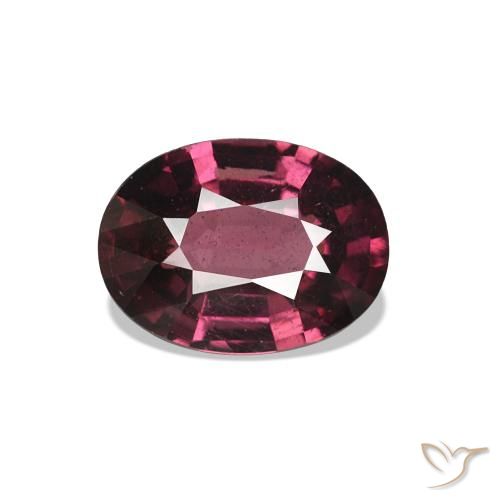 1.02ct Малиново-красный Родолитовый гранат, Овал, Чистота VS