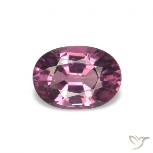 1.16 карата, натуральный Сливовый фиолетовый Родолитовый гранат, Огранка Овал, VS-SI