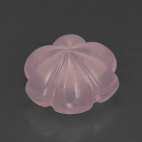 4.34 карата, натуральный Розовый Розовый кварц, Огранка Цветок, Прозрачный