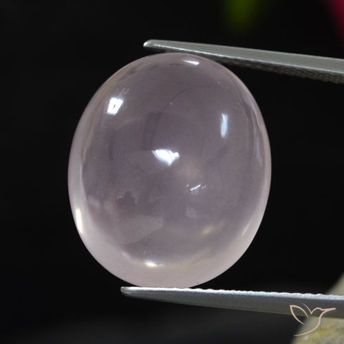 17.48ct Натуральный Очень светло-розовый Розовый кварц, Овал, Прозрачный