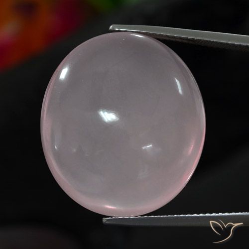 39.82ct Натуральный Светло-розовый разных оттенков Розовый кварц, Овал, Прозрачный