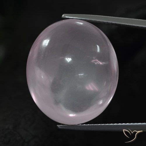 38.11ct Натуральный Очень светло-розовый Розовый кварц, Овал, Прозрачный