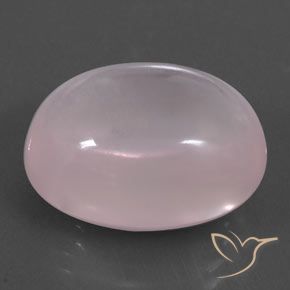 24.14 карата, натуральный Light Pink  Розовый кварц, Овал, Прозрачный