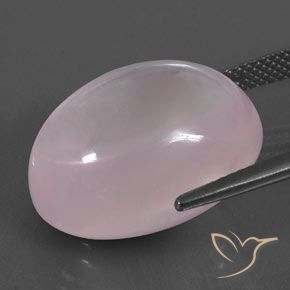 24.14 карата, натуральный Light Pink  Розовый кварц, Овал, Прозрачный