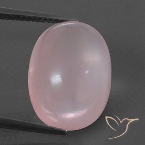 15.59ct Натуральный Светло-розовый разных оттенков Розовый кварц, Овал, Прозрачный