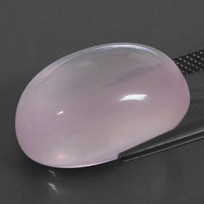 23.63 карата, натуральный Light Pink  Розовый кварц, Огранка Овал, Прозрачный
