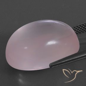 24.88 карата, натуральный Light Pink  Розовый кварц, Овал, Прозрачный