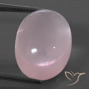 24.85ct Натуральный Light Pink  Розовый кварц, Овал, Прозрачный