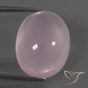 17.76ct Натуральный Светло-розовый Розовый кварц, Овал, Прозрачный