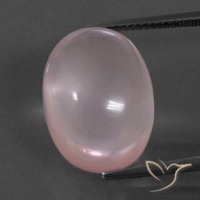 17.78ct Натуральный Оттенки розового Розовый кварц, Овал, Прозрачный