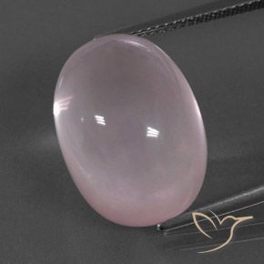 19.58ct Натуральный Кораллово-розовый Розовый кварц, Овал, Прозрачный