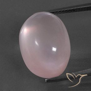 19.49ct Натуральный Светло-розовый Розовый кварц, Овал, Прозрачный
