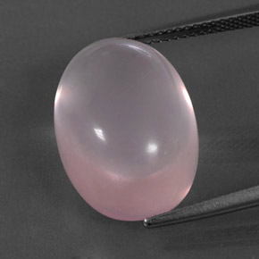 18.12 карата, натуральный Оттенки розового Розовый кварц, Огранка Овал, Прозрачный