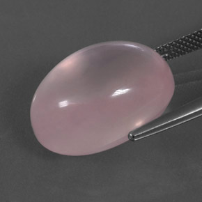 18.12 карата, натуральный Оттенки розового Розовый кварц, Огранка Овал, Прозрачный