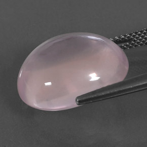 13.73 карата, натуральный Светло-розовый разных оттенков Розовый кварц, Огранка Овал, Прозрачный