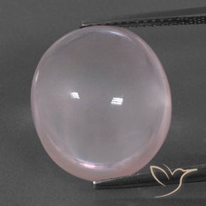 14.50ct Натуральный Светло-розовый разных оттенков Розовый кварц, Овал, Прозрачный