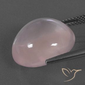 14.50 карата, натуральный Светло-розовый разных оттенков Розовый кварц, Огранка Овал, Прозрачный