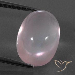 18.64ct Натуральный Кораллово-розовый Розовый кварц, Овал, Прозрачный