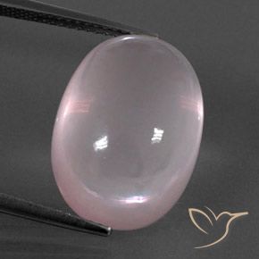 17.04ct Натуральный Светло-розовый Розовый кварц, Овал, Прозрачный