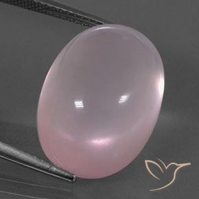 19.79ct Натуральный Светло-розовый Розовый кварц, Овал, Прозрачный