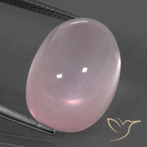 21.24ct Натуральный Кораллово-розовый Розовый кварц, Овал, Прозрачный