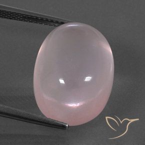 17.61ct Натуральный Кораллово-розовый Розовый кварц, Овал, Прозрачный