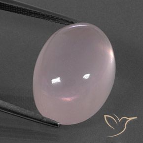 18.58ct Натуральный Оттенки розового Розовый кварц, Овал, Прозрачный