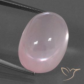 21.41ct Натуральный Кораллово-розовый Розовый кварц, Овал, Прозрачный